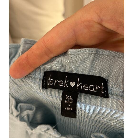 Derek Heart Junior's Sz XL/Women's Sz L Blue Sweetheart Neck Keyhole Dress #0425 - Picture 6 of 10